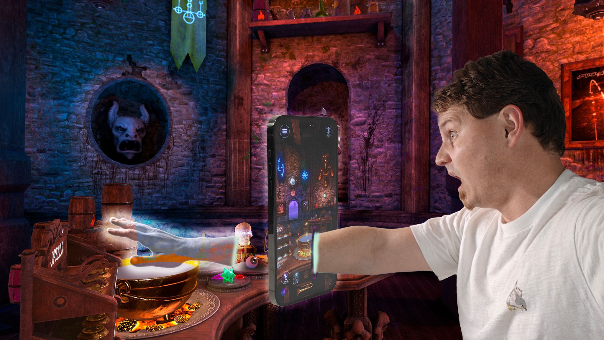 A hand-tracked VR game on a phone have to not be imaginable, however right here we are